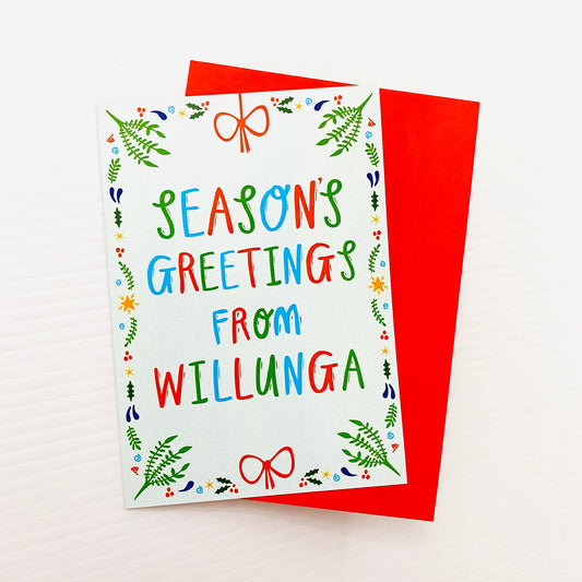 Able and Game Christmas Card Seasons Greetings From Willunga