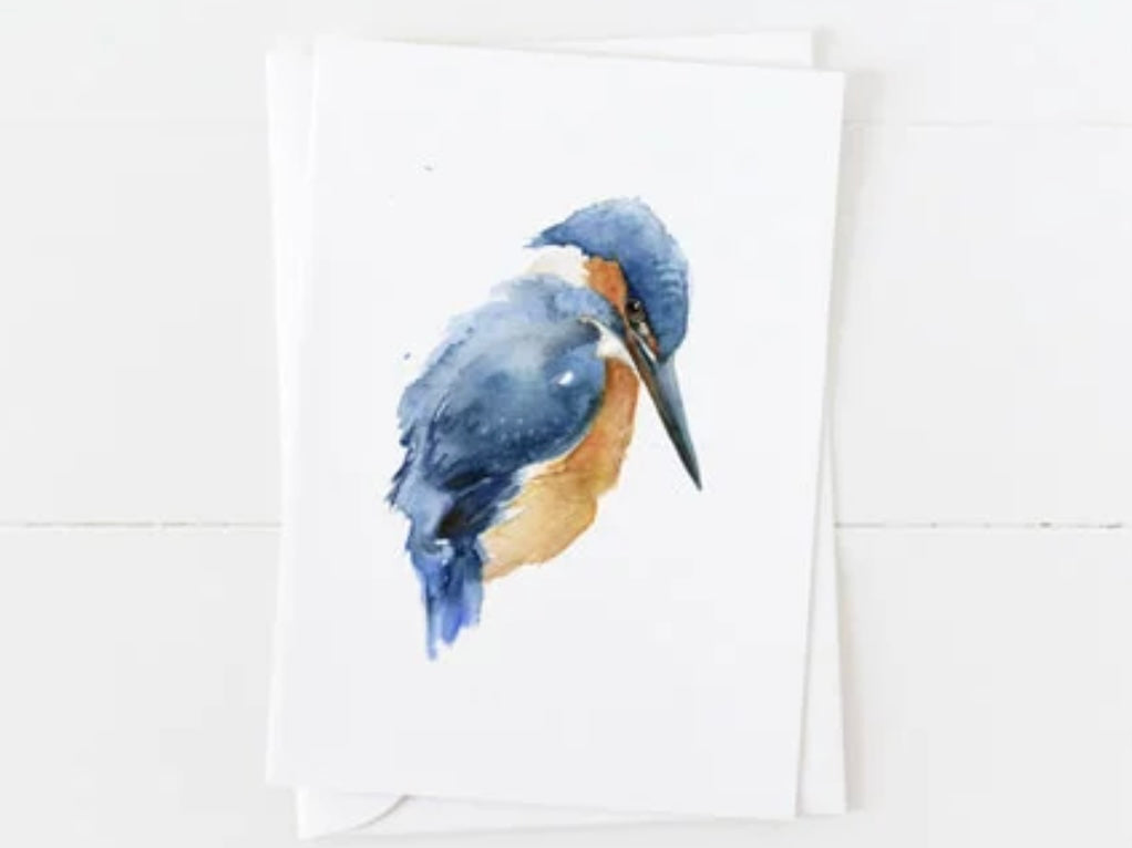 Choose Arts Art by Qing - Card, Kingfisher