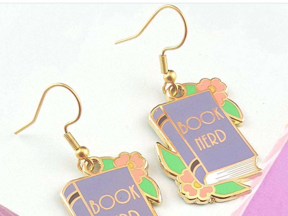 Jubly-Umph Earrings Book Nerd