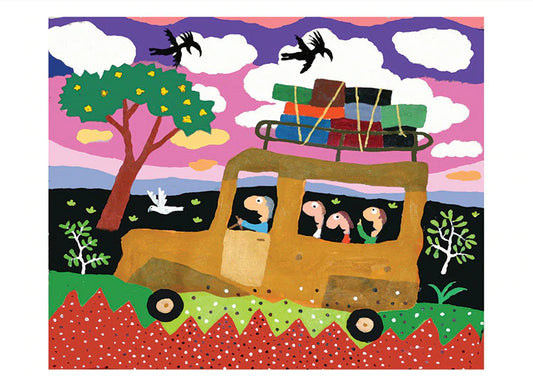 Michael Leunig Card Corrugation Road