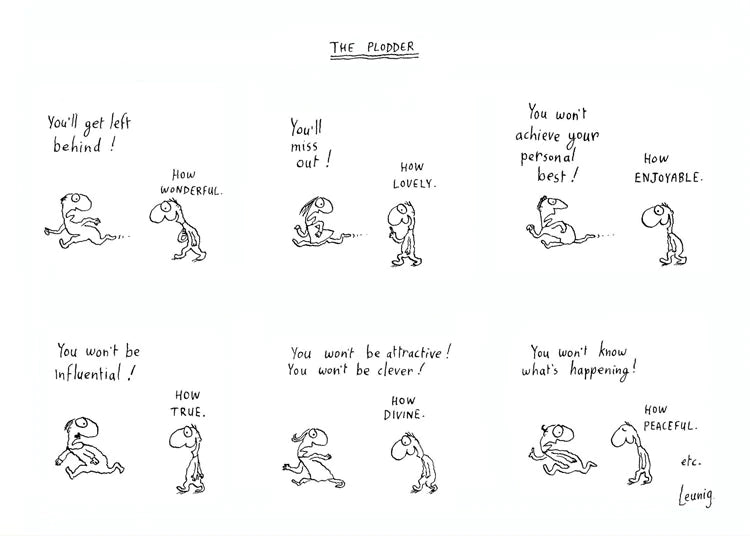 Michael Leunig Card The Plodder