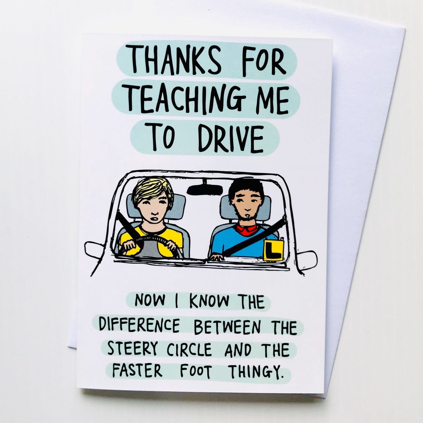 Able and Game Card - Thanks For Teaching Me To Drive