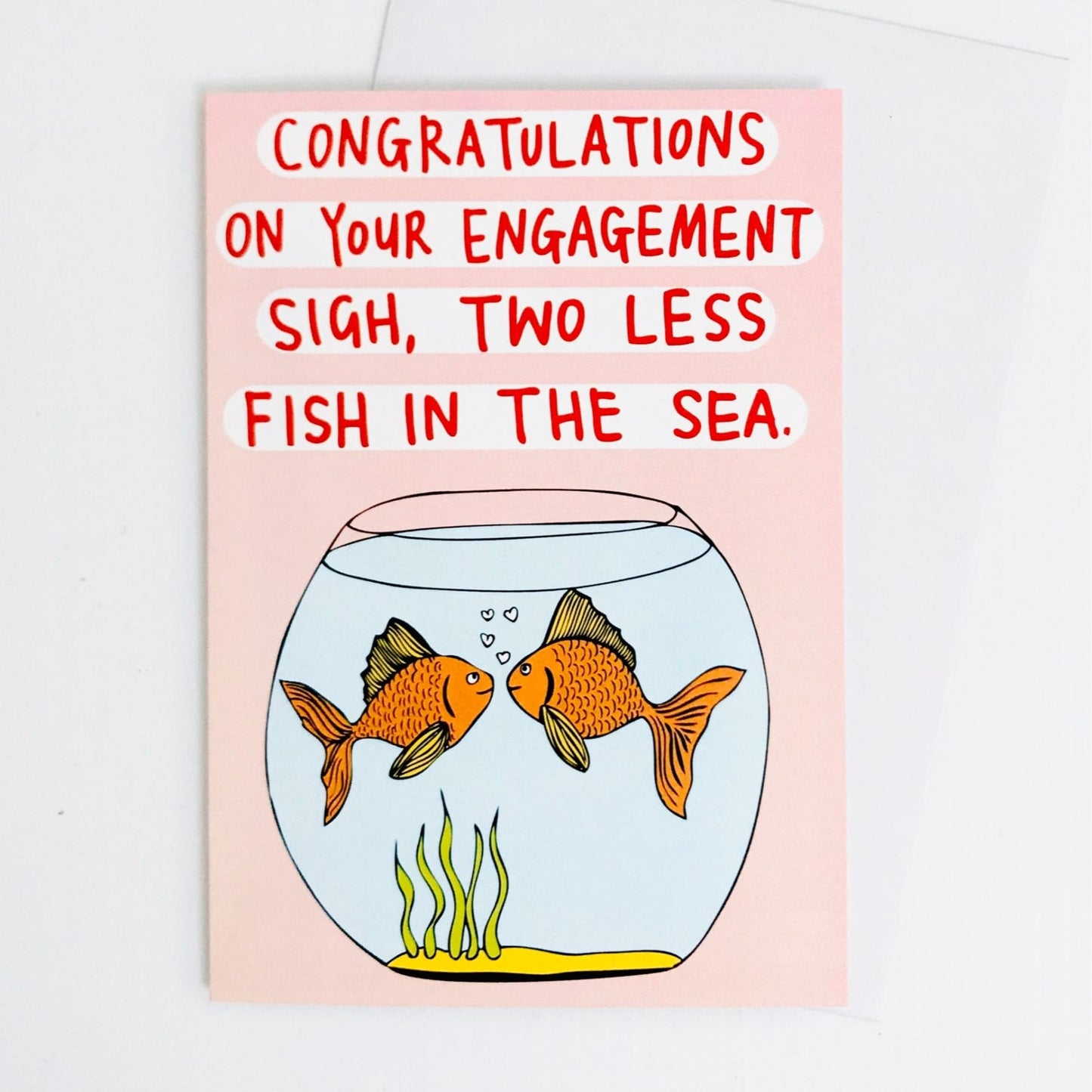 Able and Game Card Congratulations On Your Engagement Sigh, Two Less Fish In The Sea