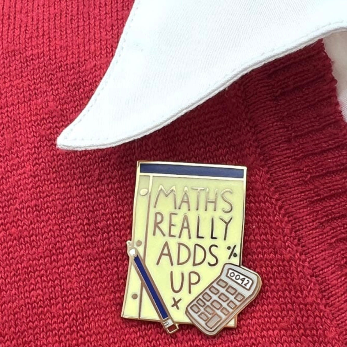 Jubly-Umph Lapel Pin Maths Really Adds Up