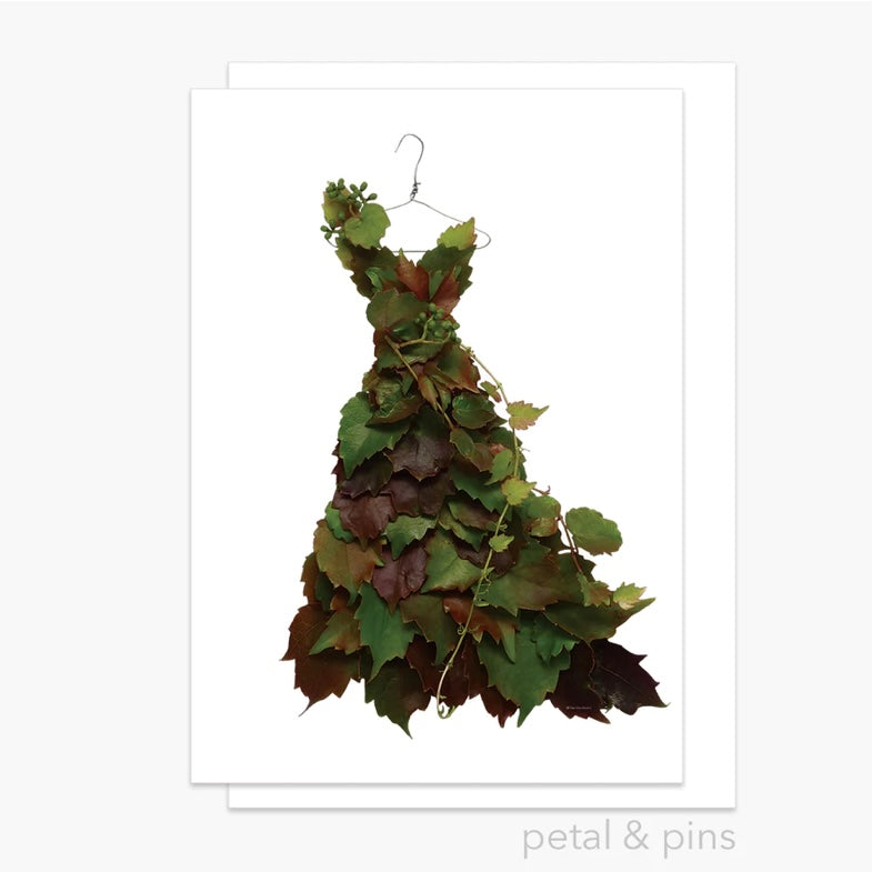 Petal & Pins Card Autumn Grapevine Dress