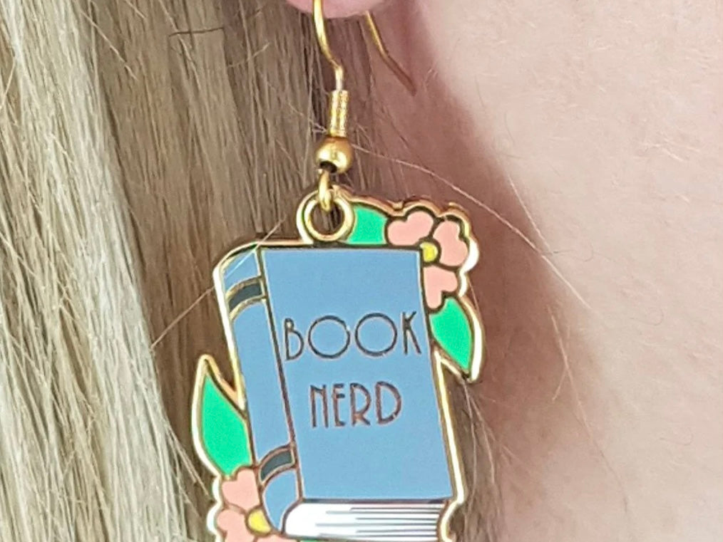 Jubly-Umph Earrings Book Nerd