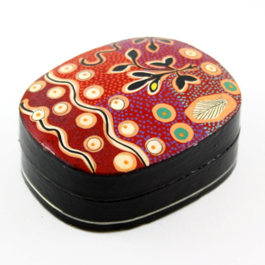Better World Arts Lacquerware Box - Artist Paddy Japaljarri Stewart