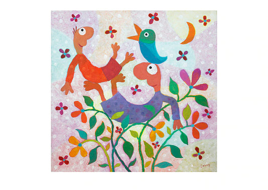 Michael Leunig Print - Enchanted Garden