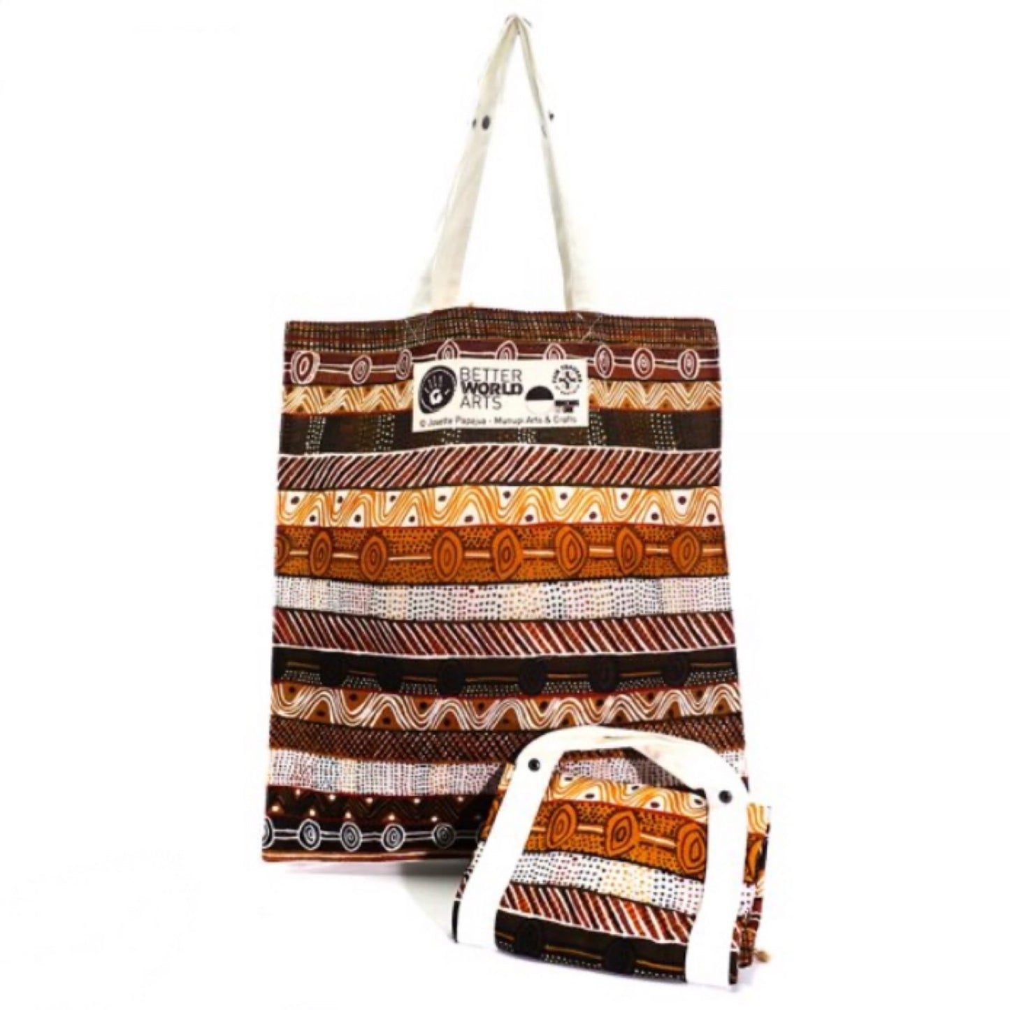 Better World Arts Foldable Cotton Bag - Artist Josette Papajua