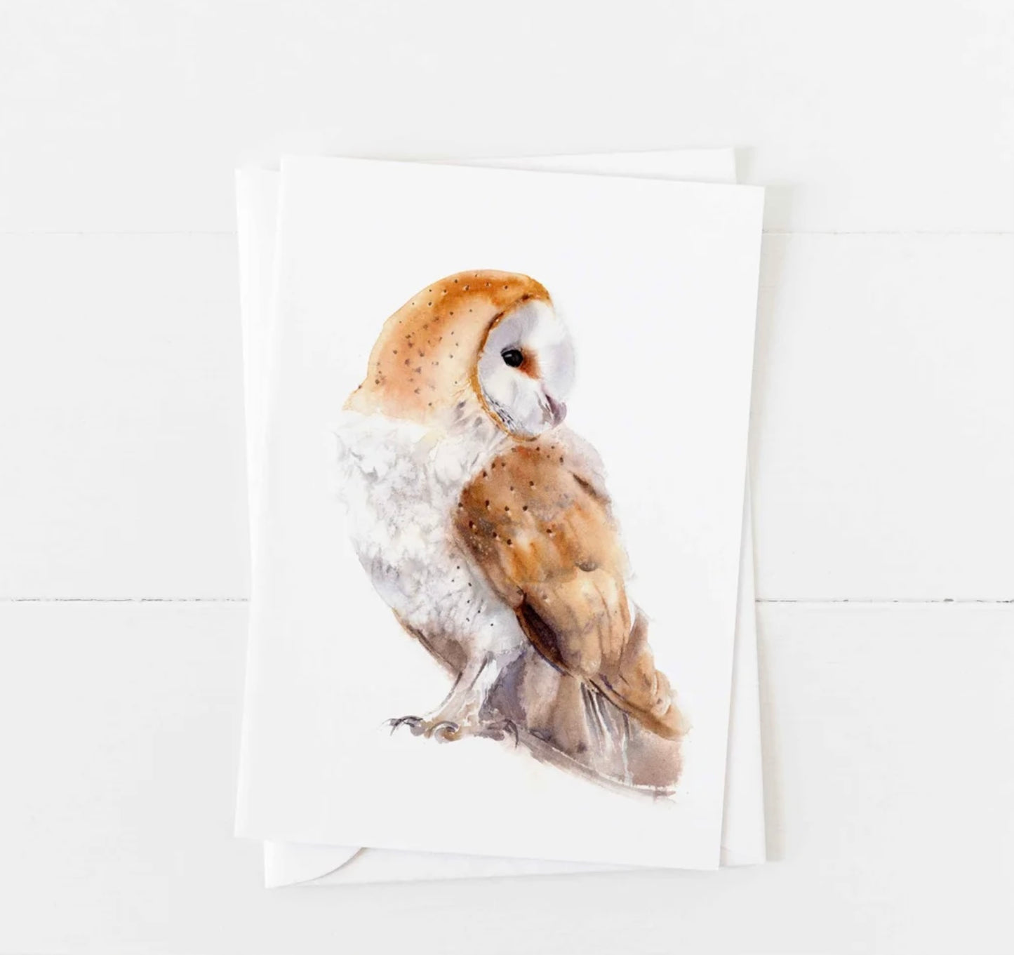 Choose Arts Art by Qing - Card, Barn Owl