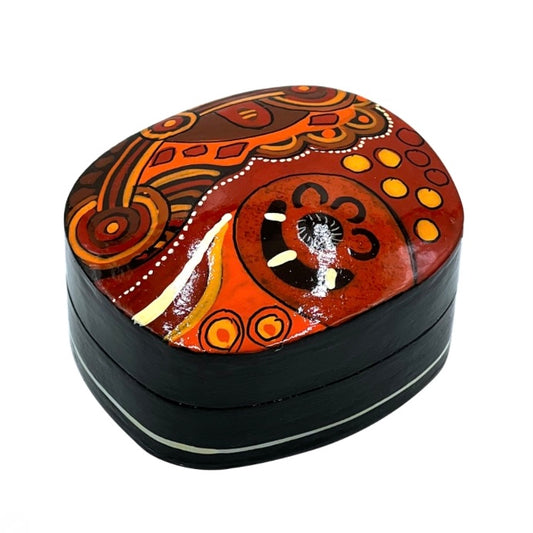 Better World Arts - Lacquerware Box, Damien and Yilpi Marks #2