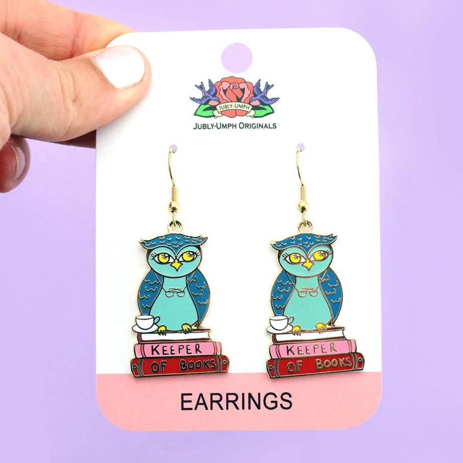 Jubly-Umph Earrings Keeper Of Books