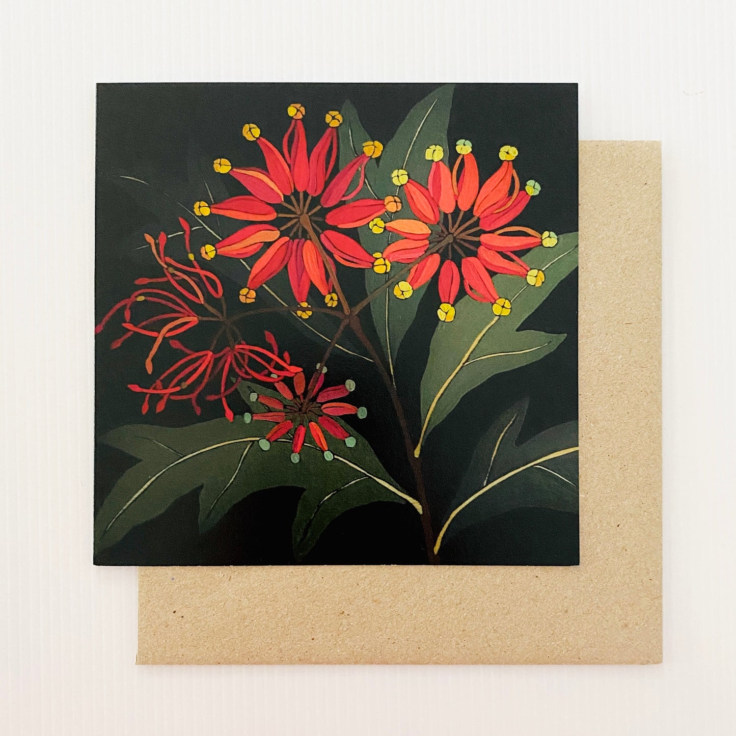 Flowers In Your Hair Card - Firewheel