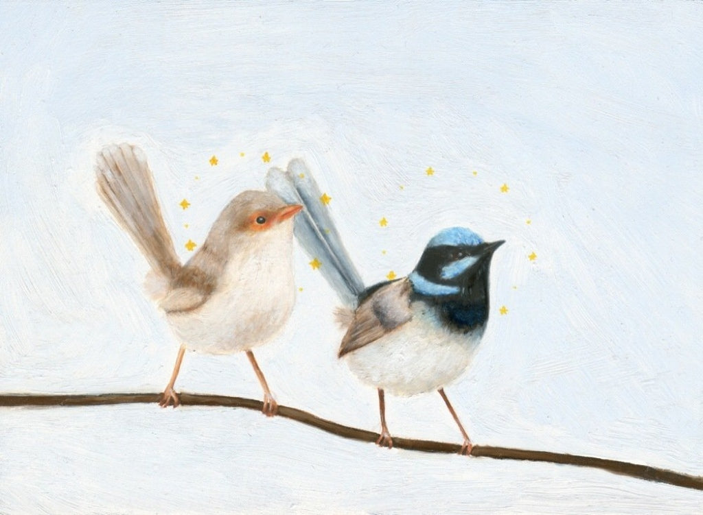 Elliott My Dear - Fine Art Print, Fairy Wrens