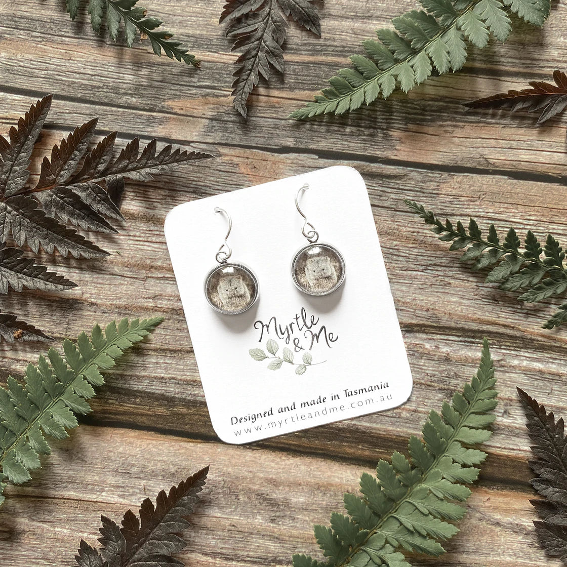 Myrtle & Me Drop Earrings Wombat