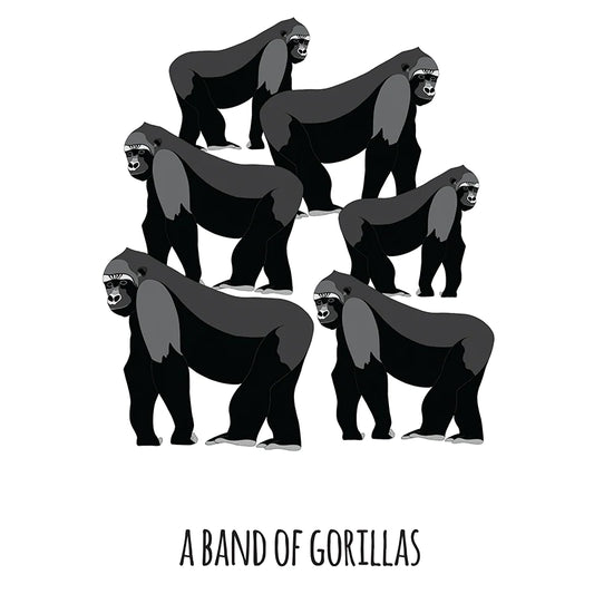 Red Parka Print A Band Of Gorillas