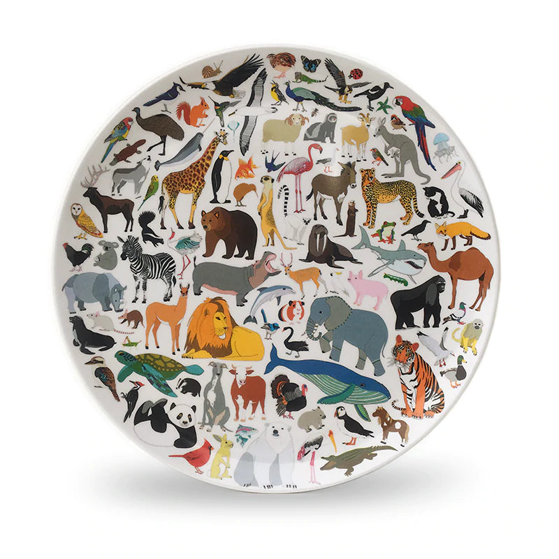 Red Parka 101 Collective Nouns Melamine Plate