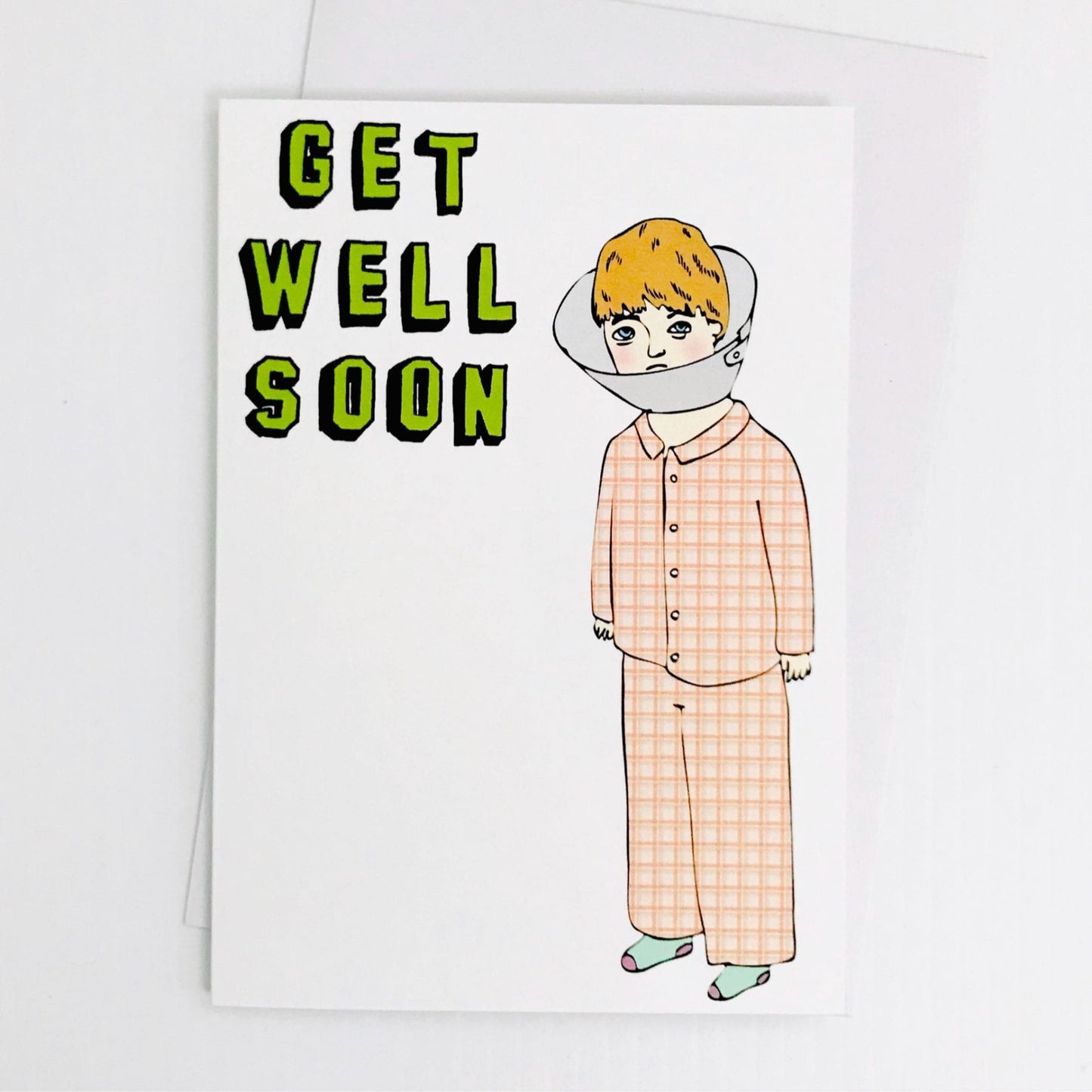 Able and Game Card Get Well Soon - Cone Head