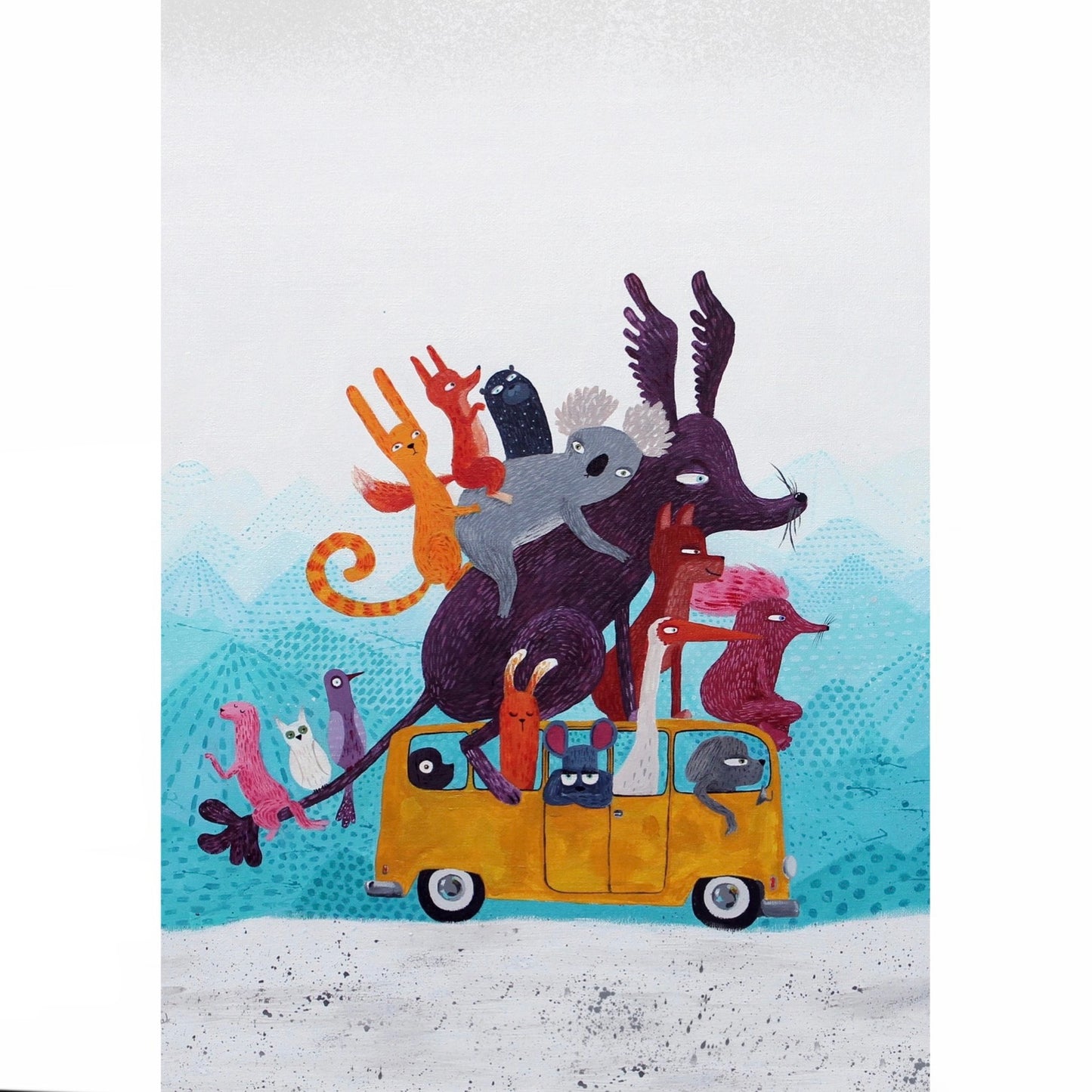 Surfing Sloth Print - Ride On