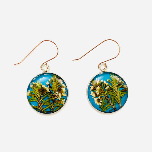 Flowers In Your Hair Medium Drop Earrings - Wildflower Ocean