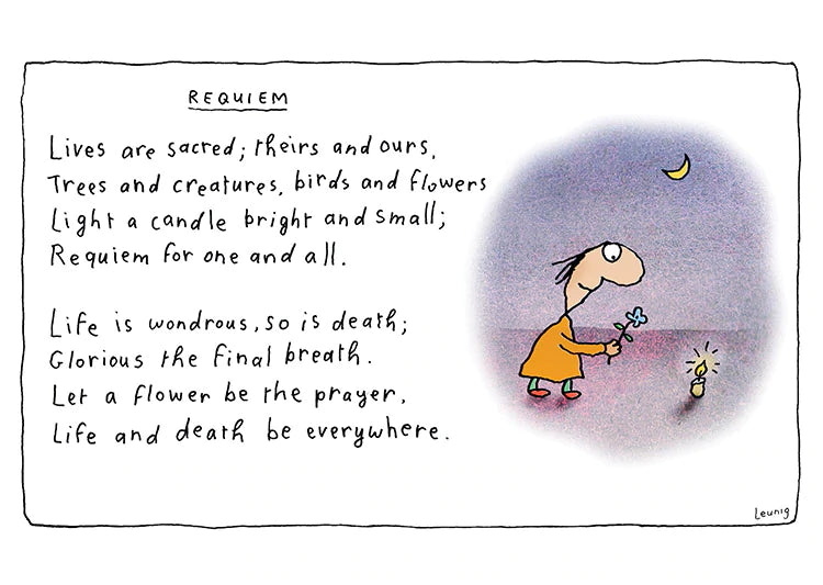 Michael Leunig Card Requiem