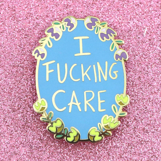 Jubly-Umph Lapel Pin I Fucking Care