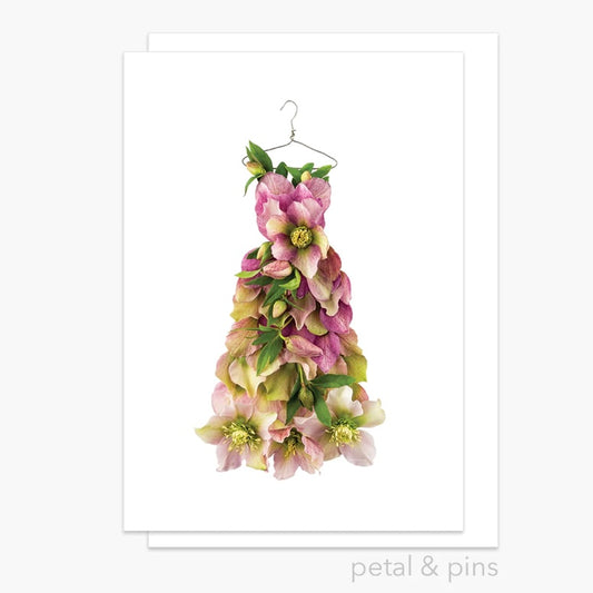 Petal & Pins Card Hellebore du Levant Dress