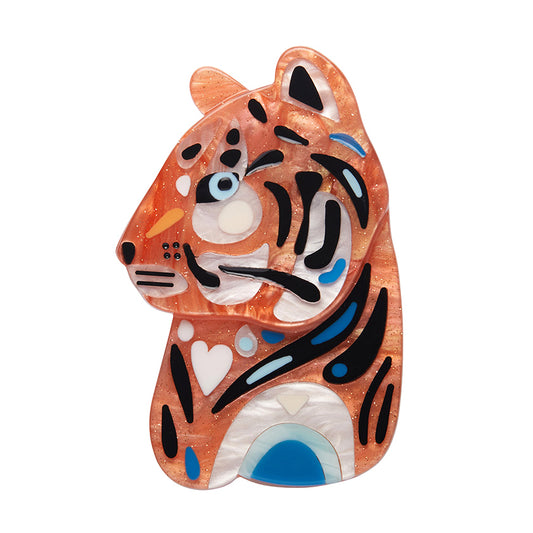 Erstwilder The Tranquil Tiger Brooch