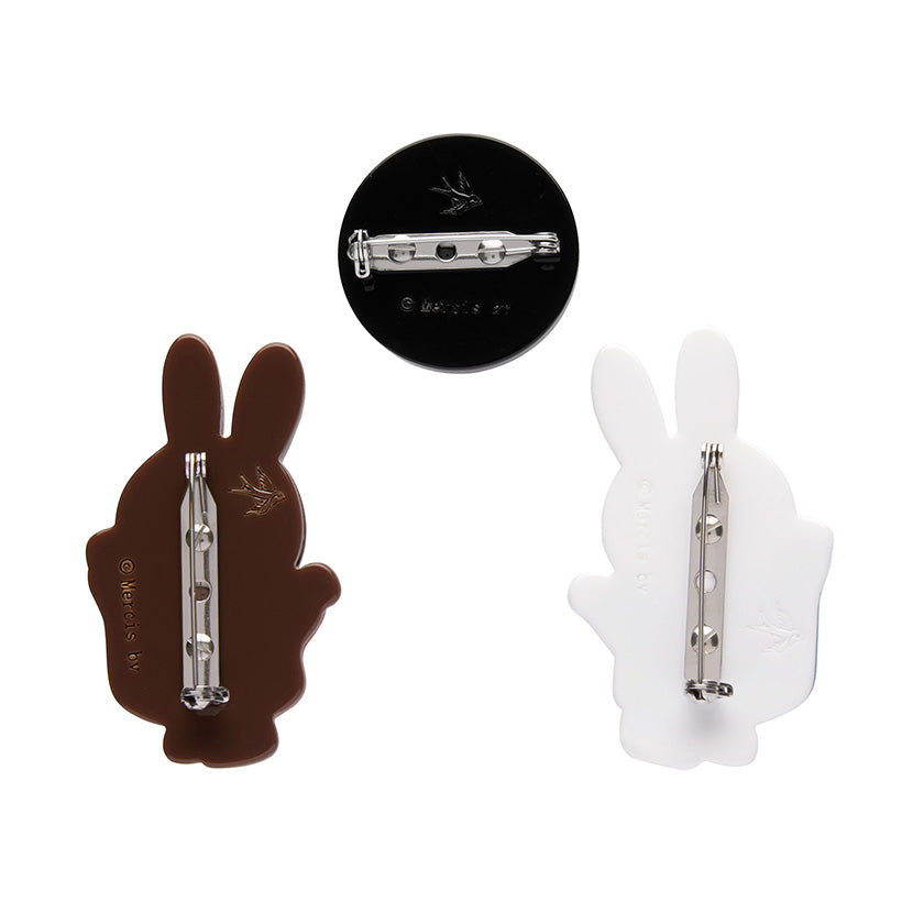 Erstwilder Miffy And Melanie Mini Brooch Set