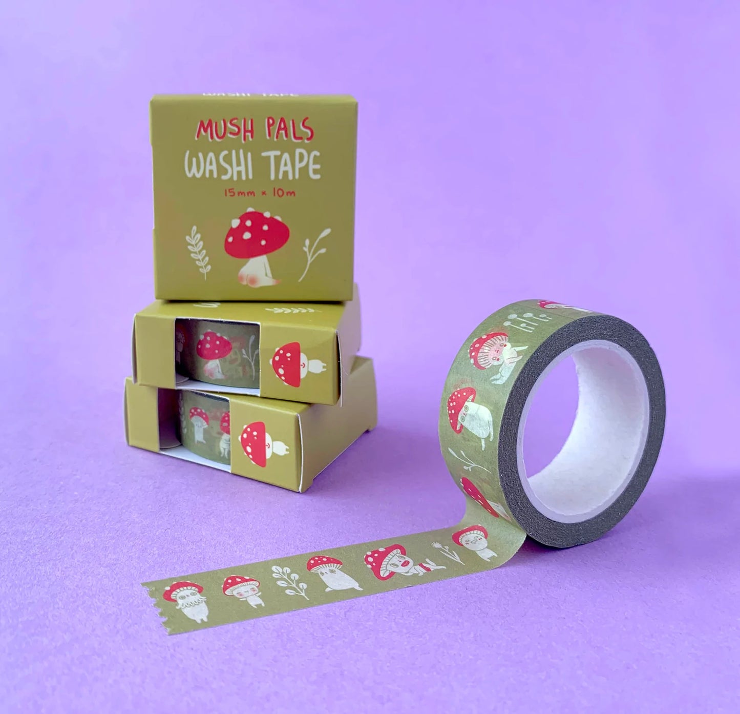 Hannakin Washi Tape Mush Pals Mustard