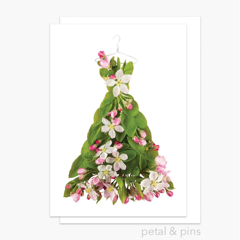 Petal & Pins Card Apple Blossom Dress
