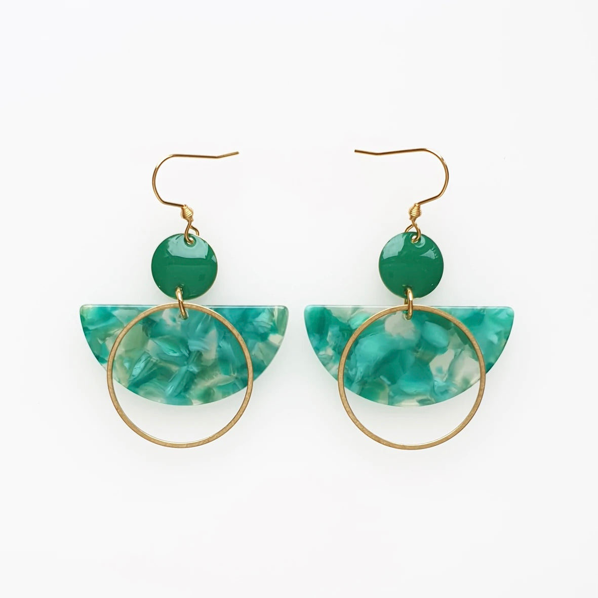 Middle Child Earrings Corsair Green