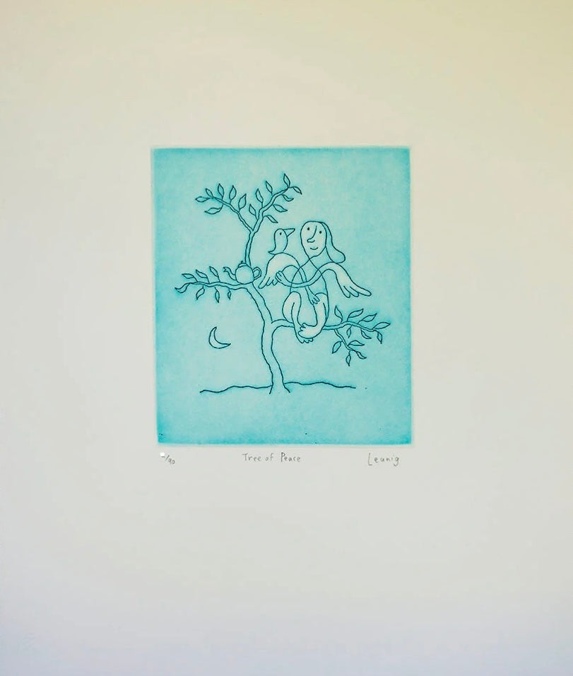 Michael Leunig Fine Art Print - Tree Of Peace