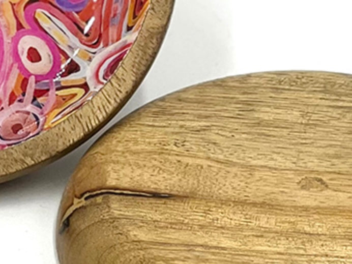 Better World Arts - Round Wood Trinket Dish, Cedric Varcoe