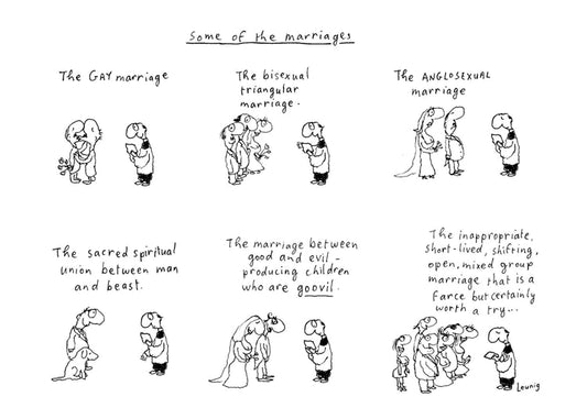 Michael Leunig Card Some Of The Marriages