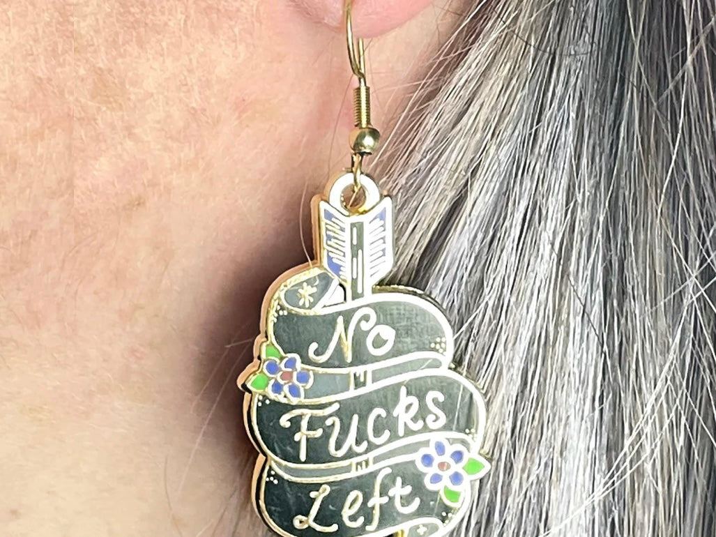 Jubly-Umph Earrings No Fucks Left