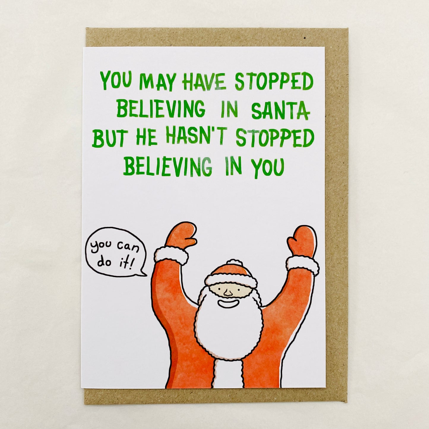 Beau Wylie Christmas Card Santa Believer