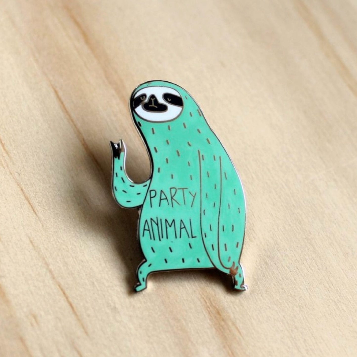 Surfing Sloth Enamel Pin - Party Animal