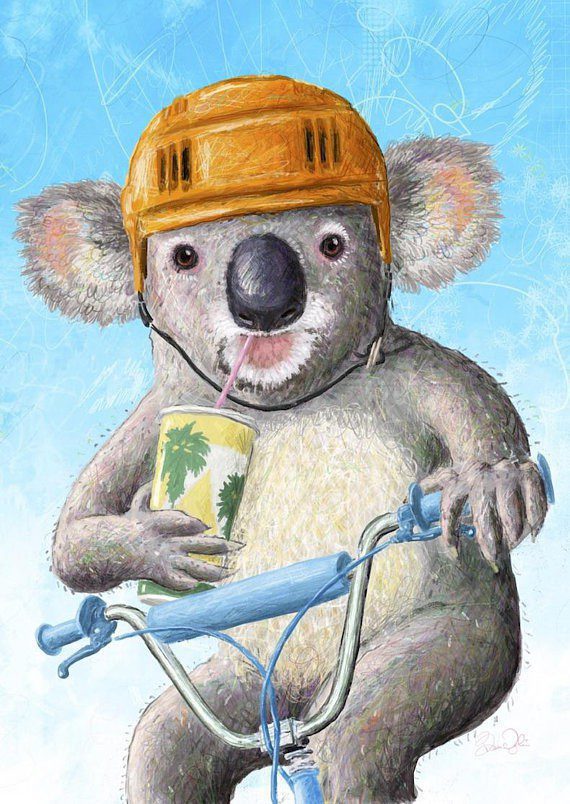 Beau Wylie Print - Koala BMX Bandit