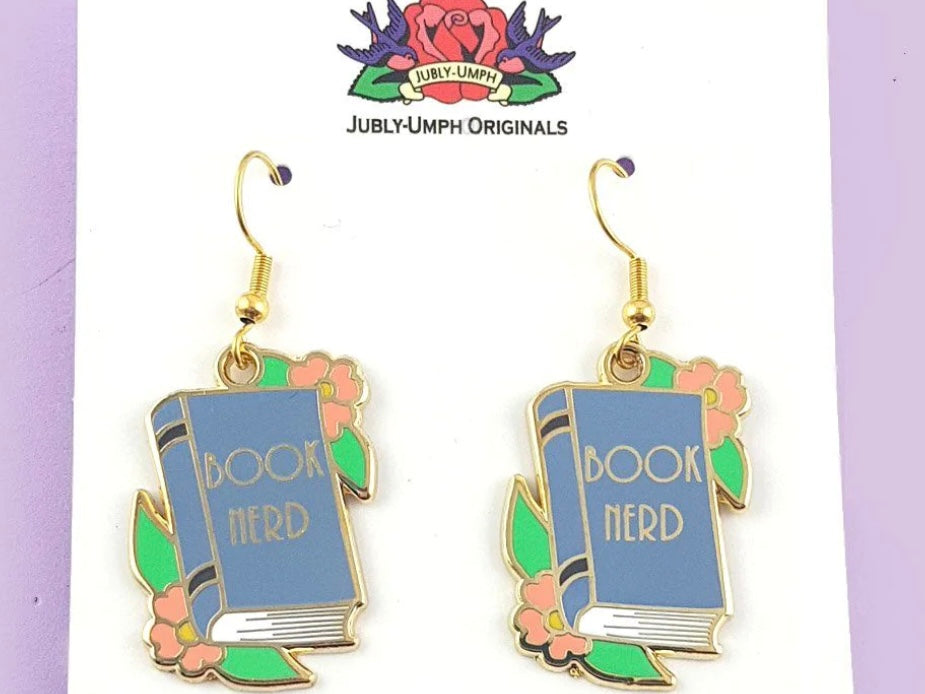 Jubly-Umph Earrings Book Nerd