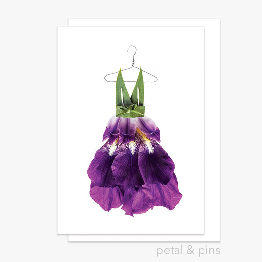Petal & Pins Card Iris With Bow Dress