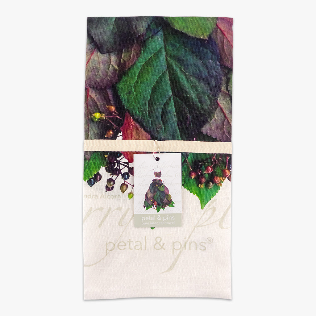 Petal & Pins Tea Towel Plum and Elderberry Dress