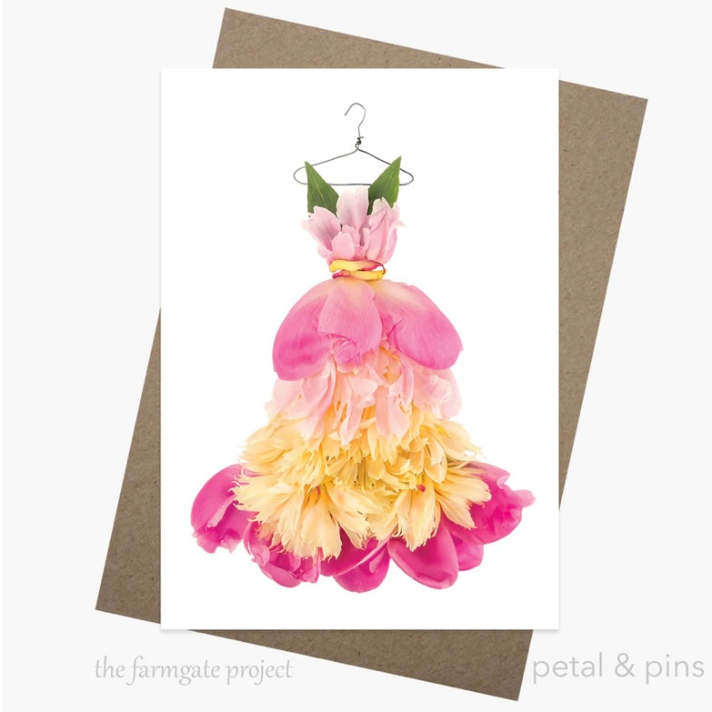 Petal & Pins Card Peony Fiesta Dress