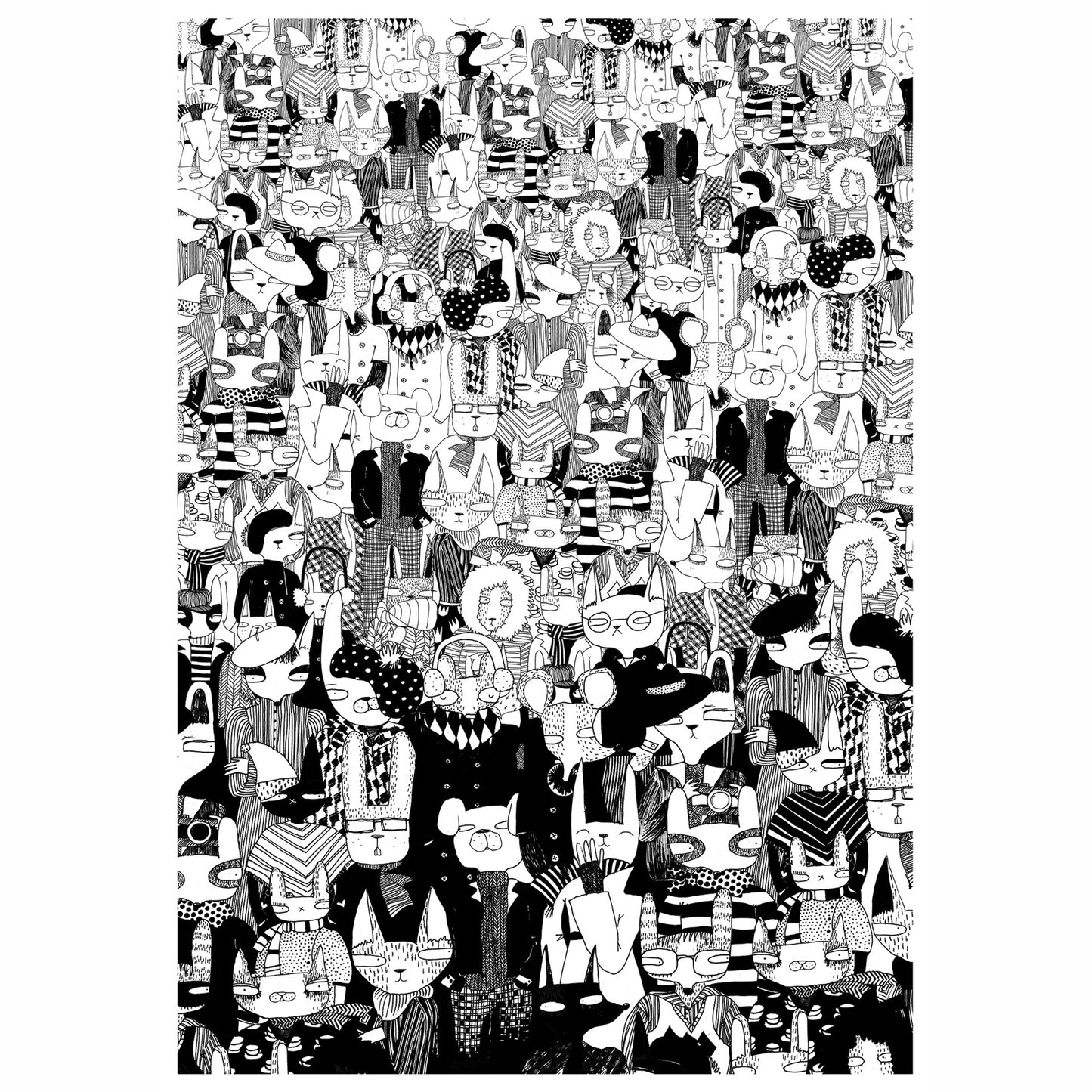 Surfing Sloth Print - The Crowd