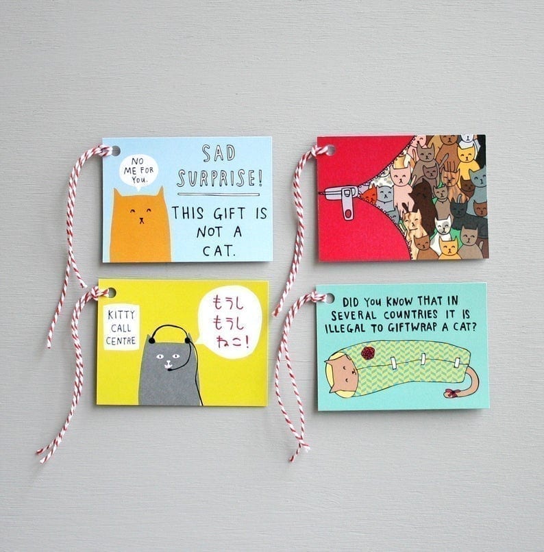 Able and Game Gift Tags Kitty Pack