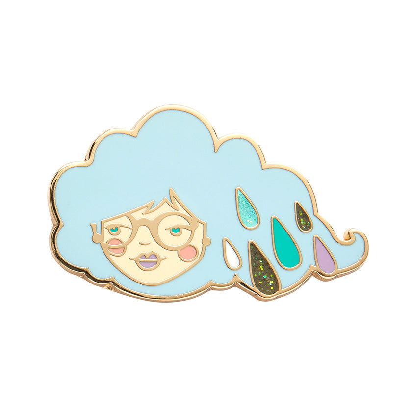 Erstwilder x Laura Blythman Lainey The Rainy Enamel Pin