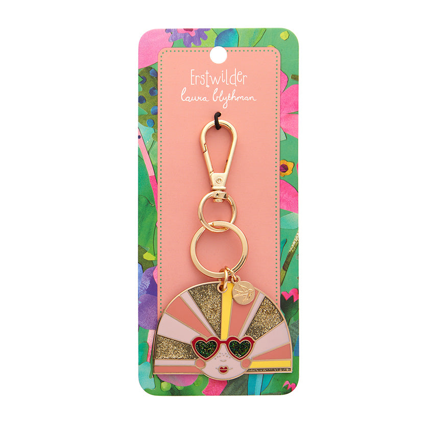 Erstwilder x Laura Blythman Groovy U.V. Enamel Key Ring