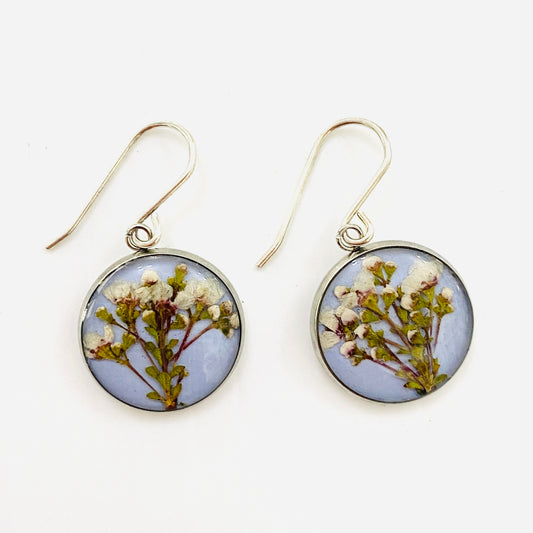 Flowers In Your Hair Medium Drop Earrings - Wildflower Cloudy