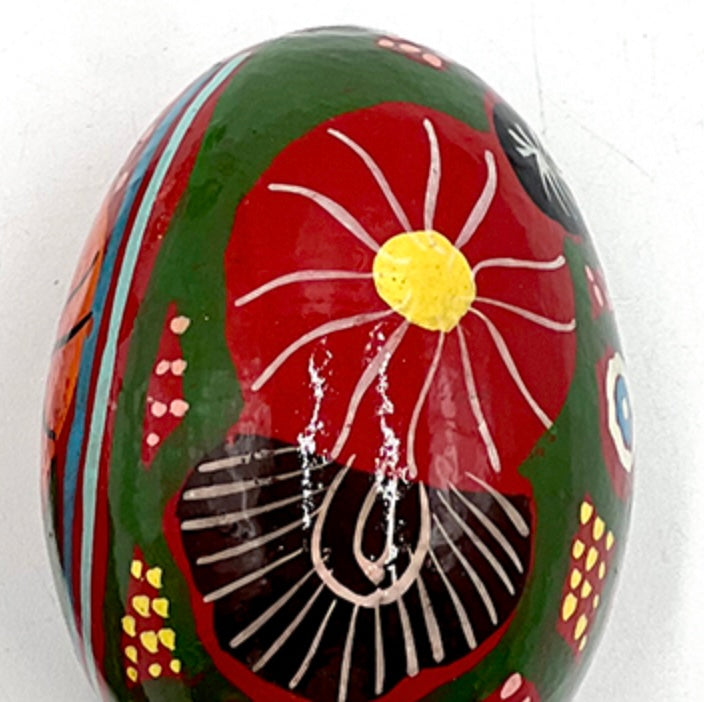 Better World Arts - Lacquerware Egg, Damien and Yilpi Marks