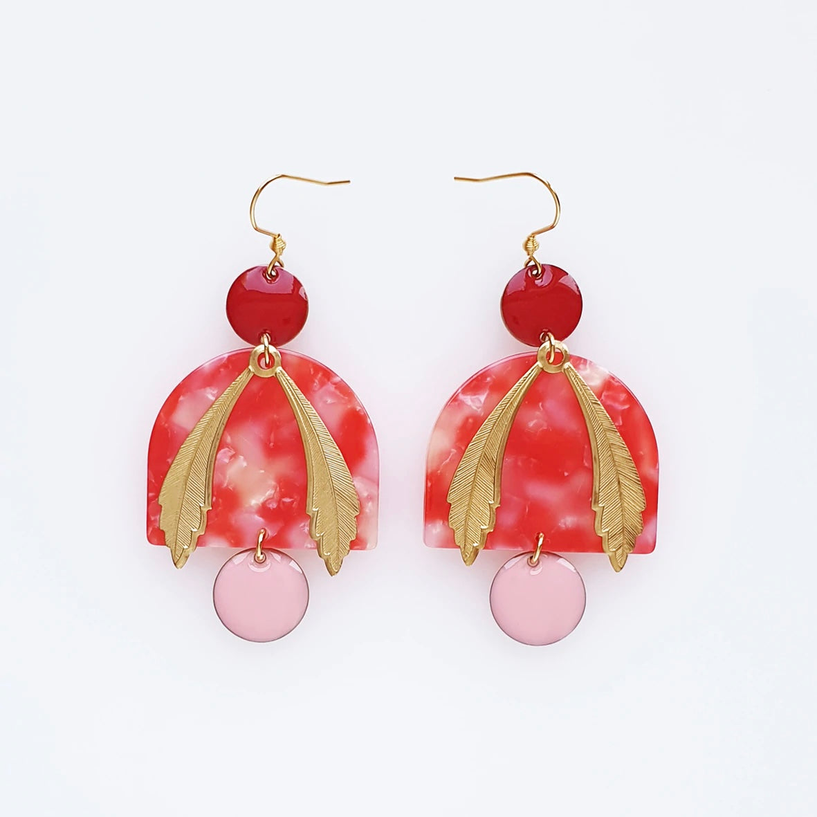 Middle Child Earrings Grecian Red